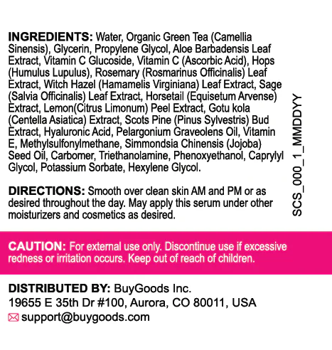 Supplement Facts for Super C Serum